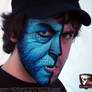 Blue BEAST Face Art