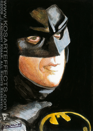 Keaton's Batman - Sketch Card