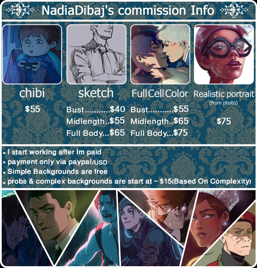 [OPEN] COMMISSION INFO by NadiaDibaj