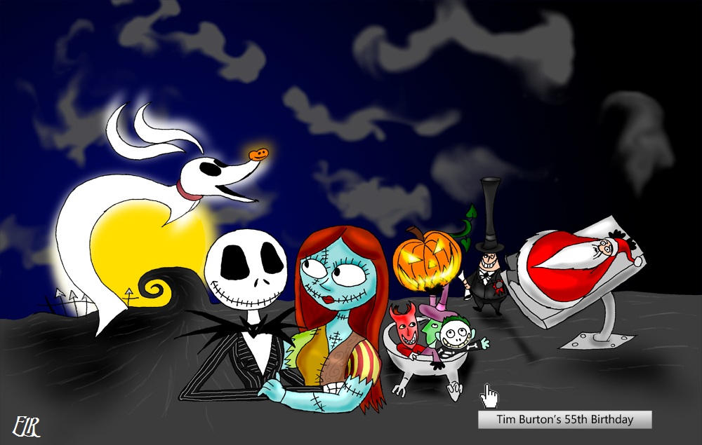 The Nightmare Before Christmas Google by ElectricLimeRose on DeviantArt