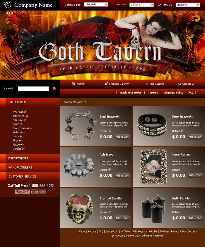 Ghetto Storefront Goth Theme : Storefront Designs by errell on DeviantArt
