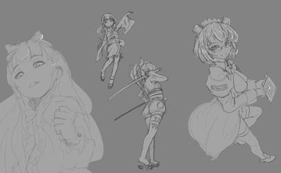 OS-tan sketches