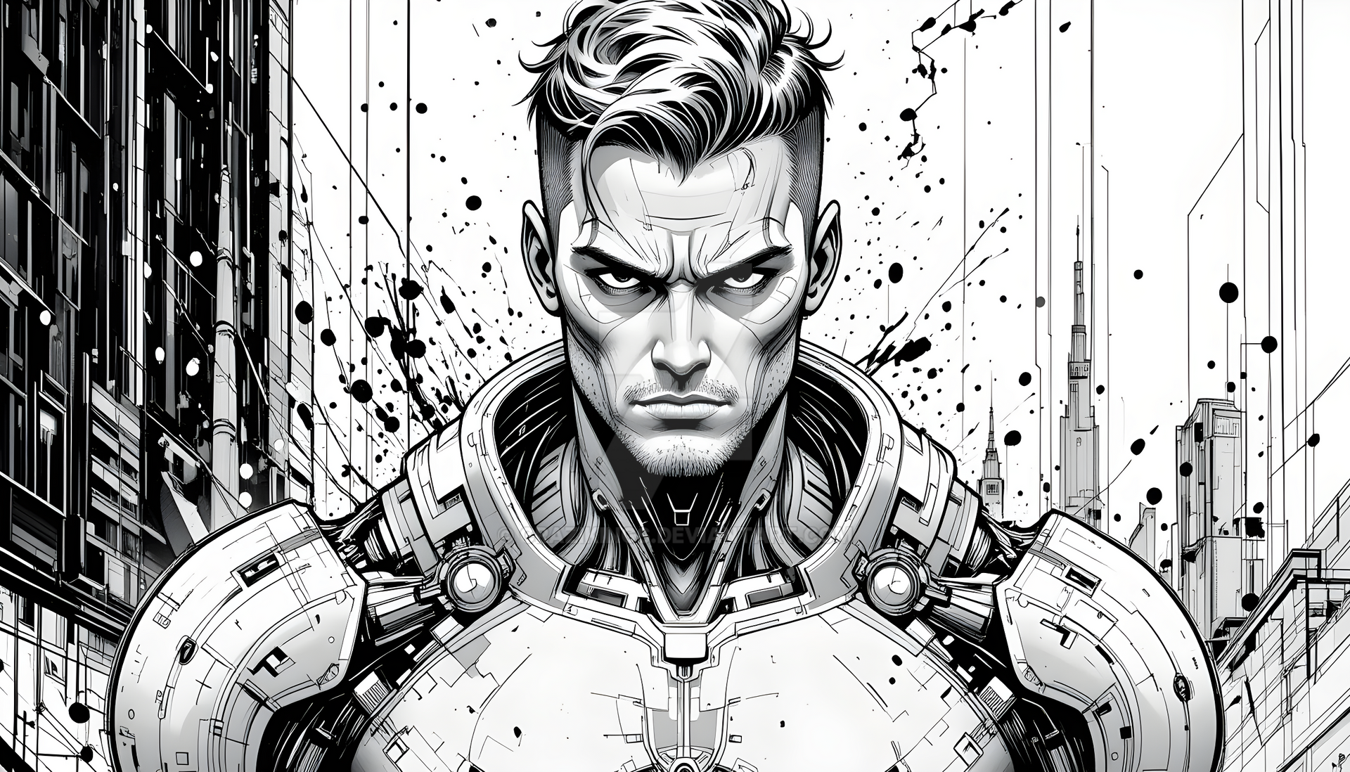 Sentient Computer Character Cybernetic Sentinel by CraziKings on DeviantArt