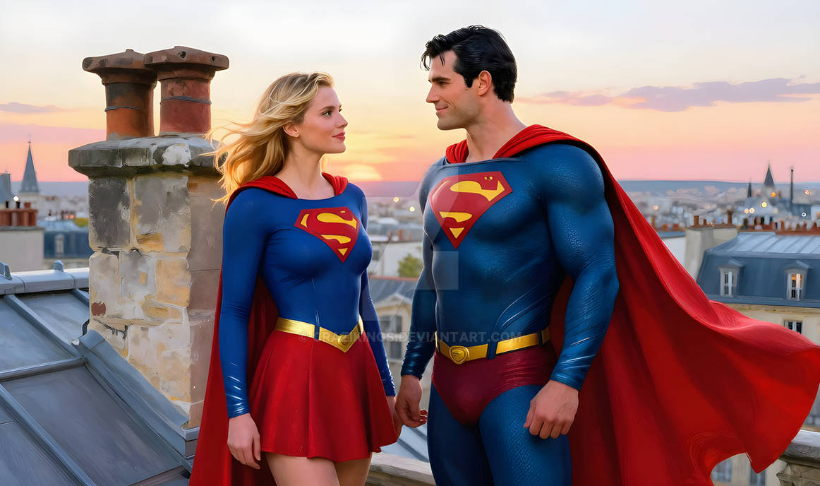 Supergirl and Superman