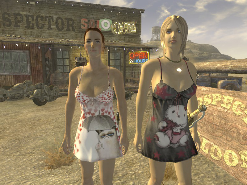 Veronica, Rose, and other New Vegas followers modded into Fallout