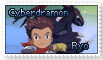 Ryo and Cyberdramon Stamp