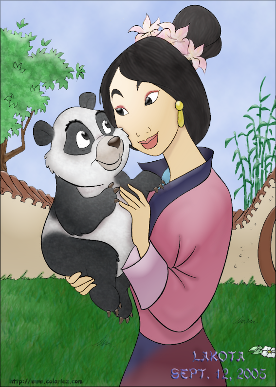 Mulan and Panda Bear Cub