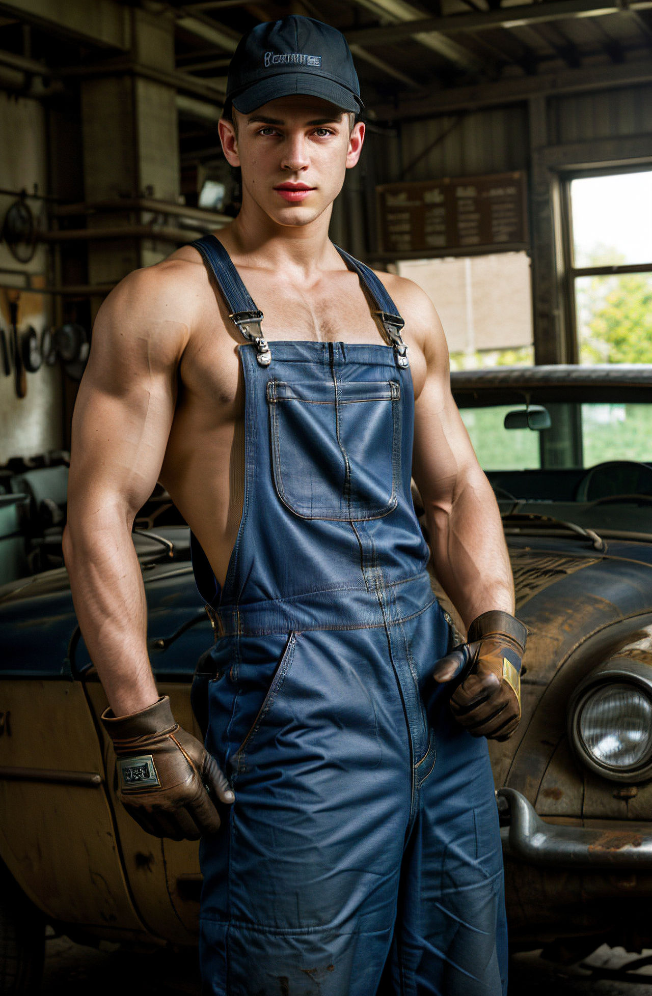 Random Mechanic Man Sexy auto mechanic (20) by AI-MALE-LABORATORY on DeviantArt