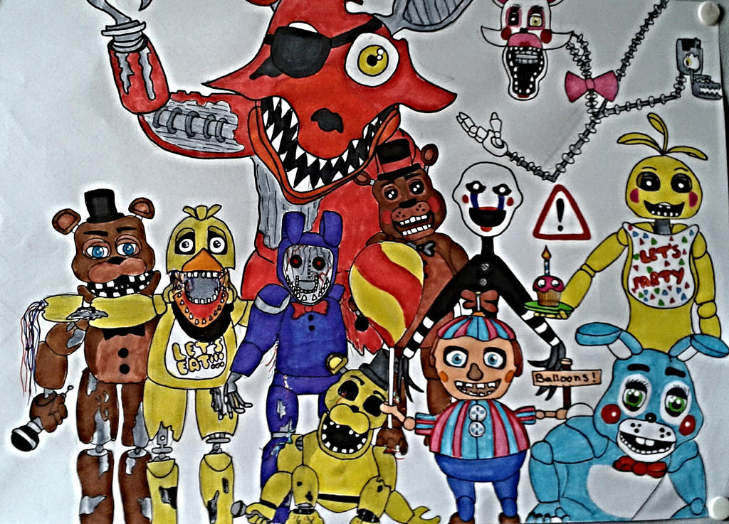 All animatronics FNaF by MissCreppy on DeviantArt