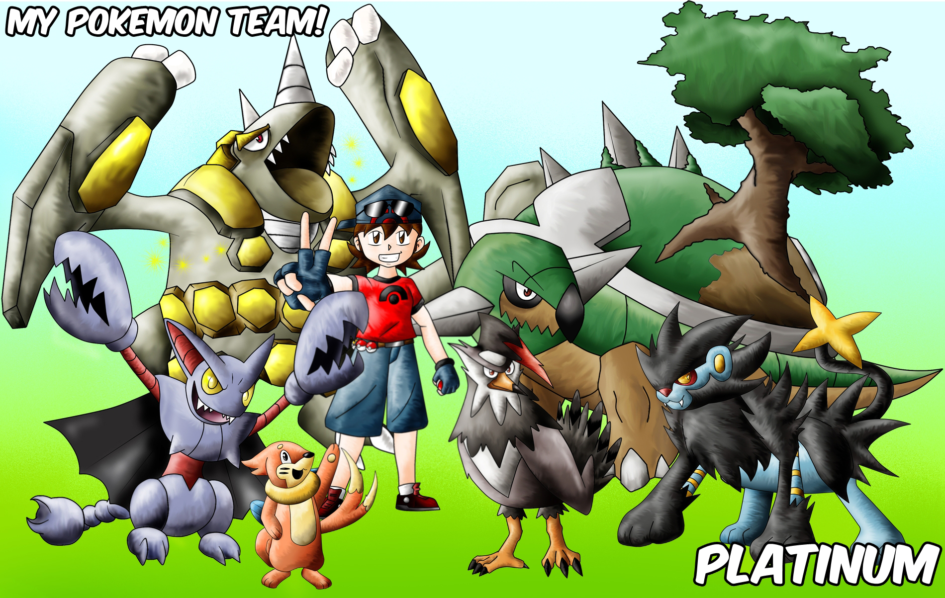 My Pokemon Platinum Version Team by DrewBear0496 on DeviantArt