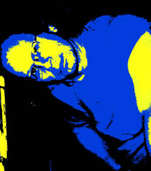 Dad. Blue and Yellow