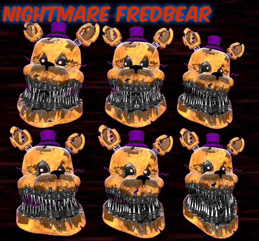 fnaf 4 Nightmare Fredbear head