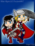 Commission: Sif and Thor