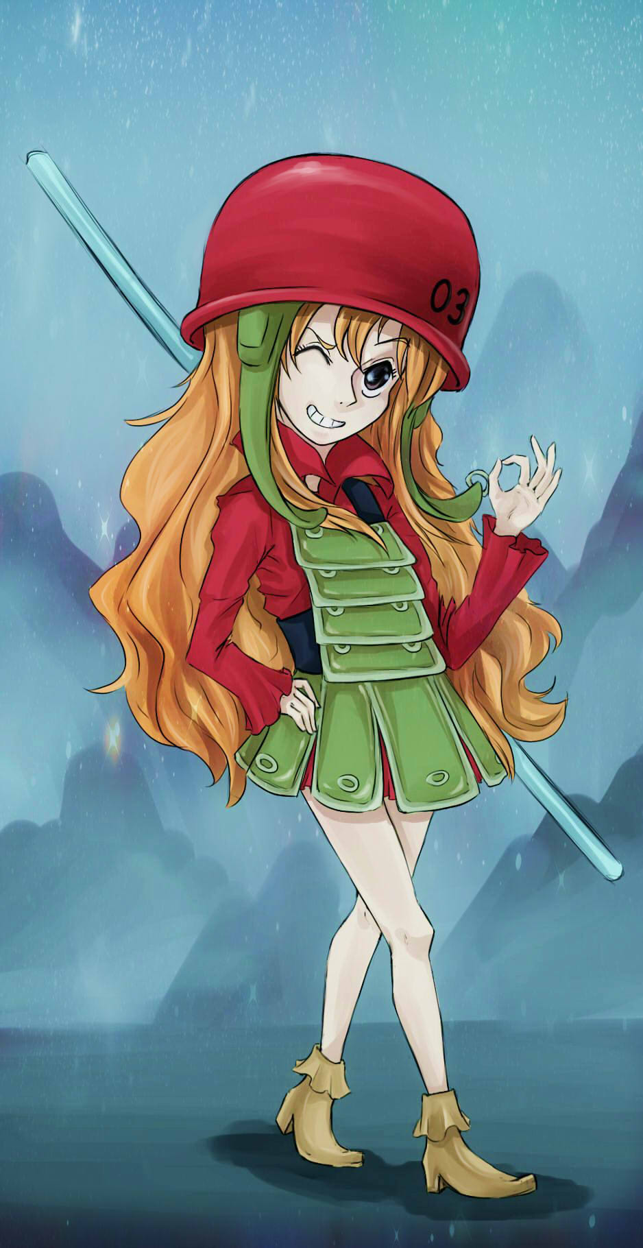 Little Nami fanart I did :D : r/OnePiece