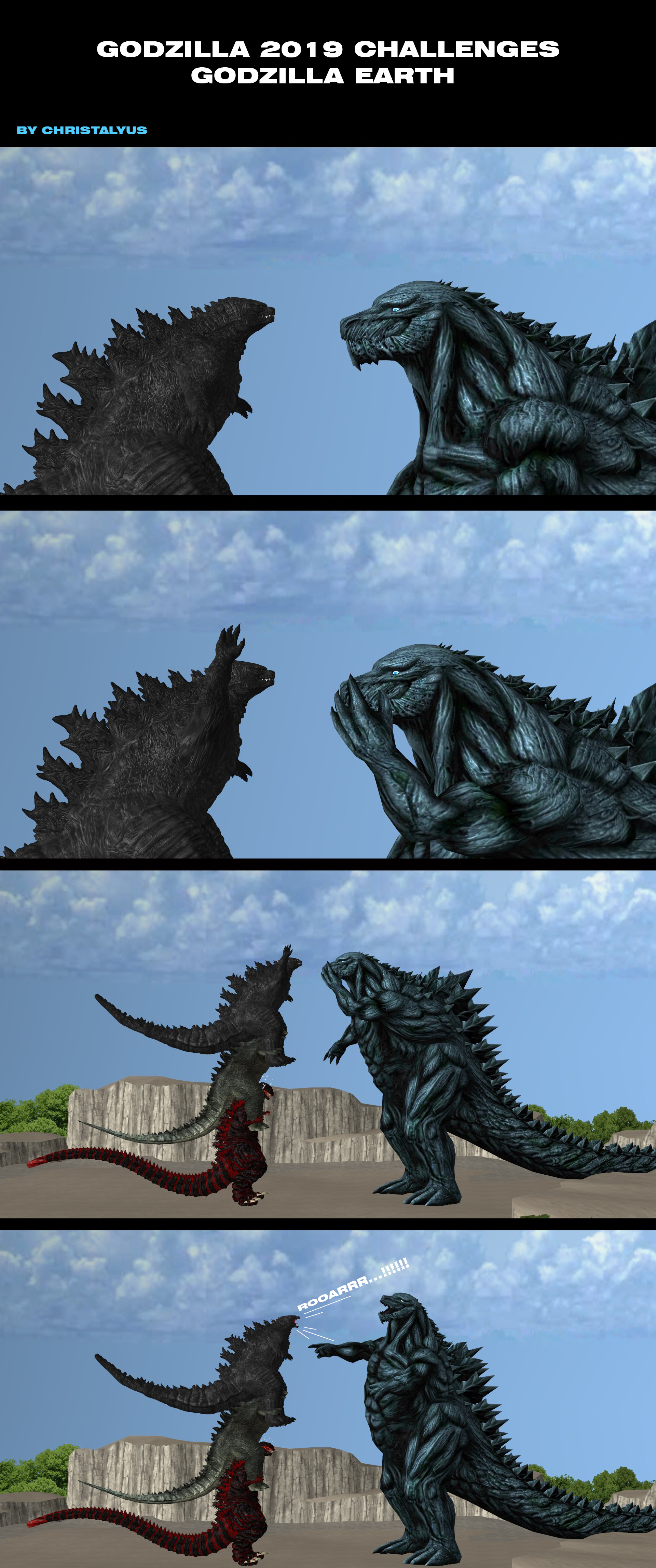 Super Godzilla vs Godzilla Earth by Goji1999 on DeviantArt