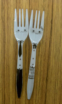 I drew on some forks...