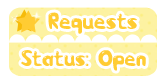 Kawaii Button: Request Open