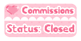Kawaii Button: Commish Closed