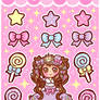 Kawaii Sugary Candy Stickers