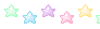 Kawaii Pastel Star Divider