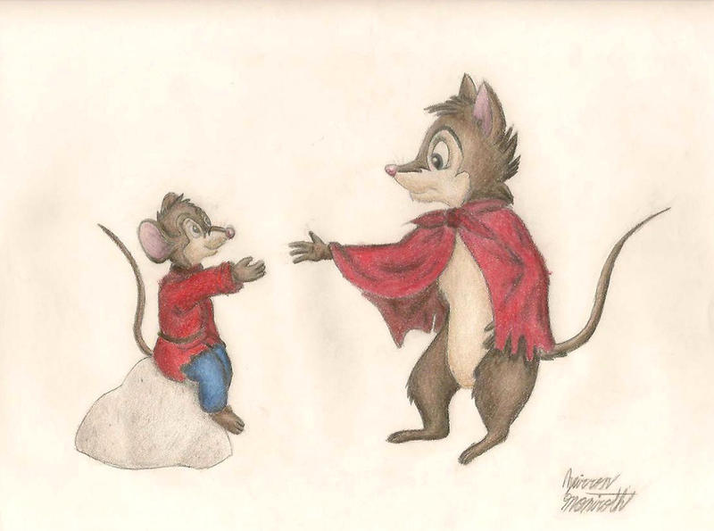 Art Trade: Fievel +Mrs. Brisby