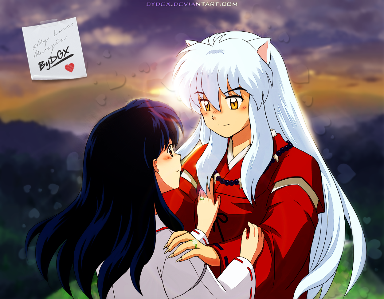 Inuyasha and Kagome - Wallpaper