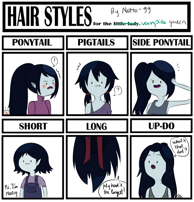 Hair style meme - Marceline the Vampire Queen