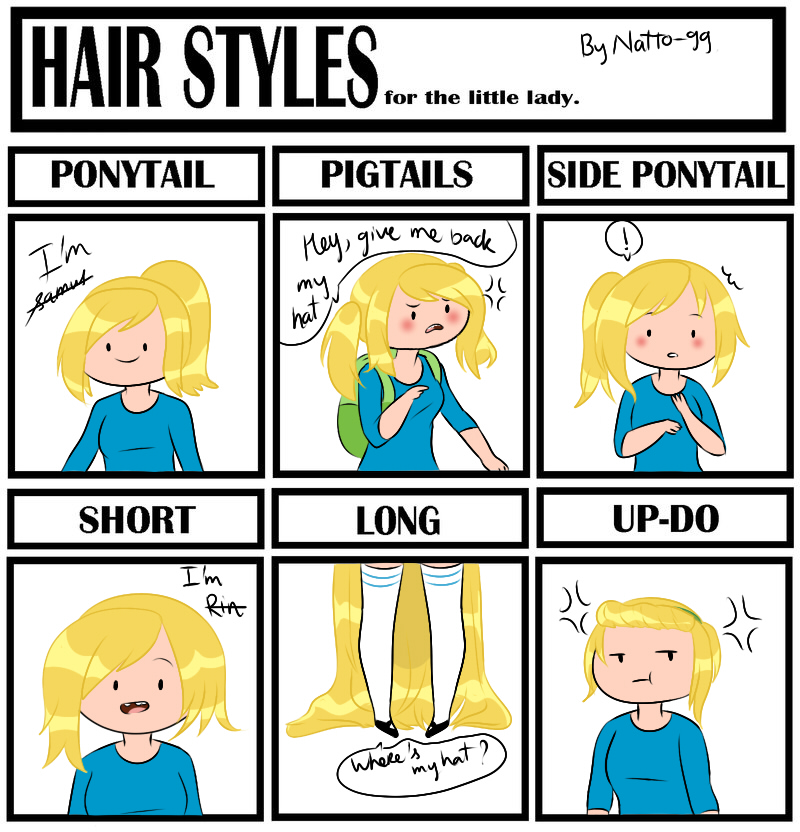 Hair style meme - Fionna the human