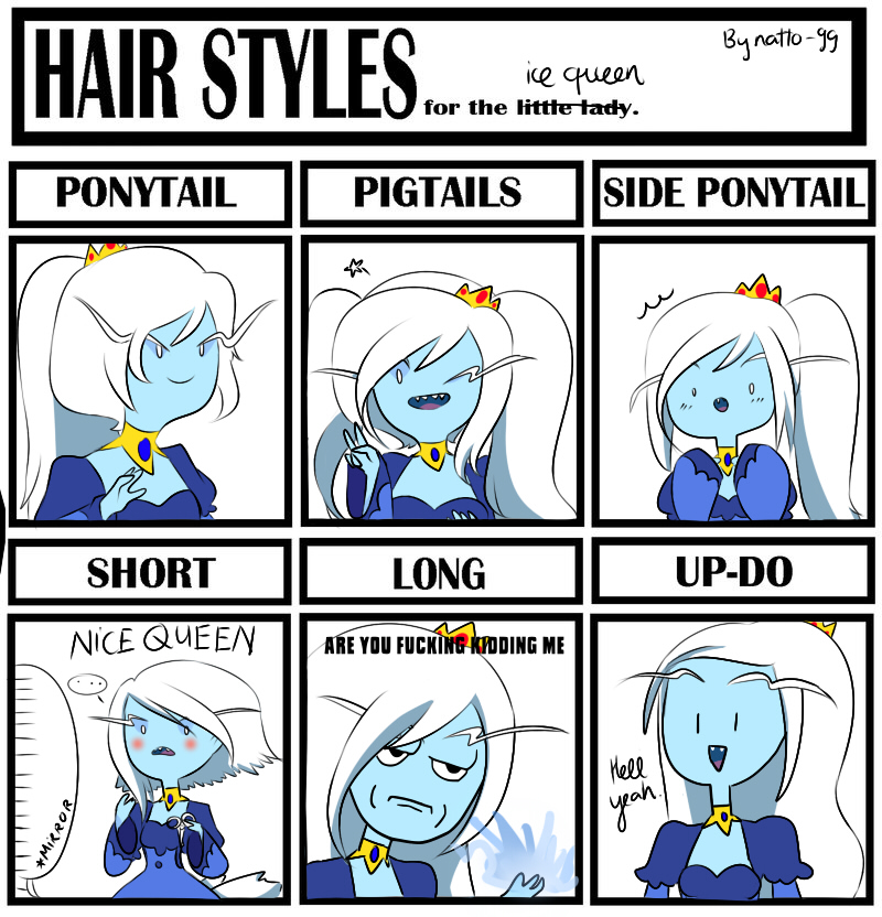 Hair style meme - The Ice Queen