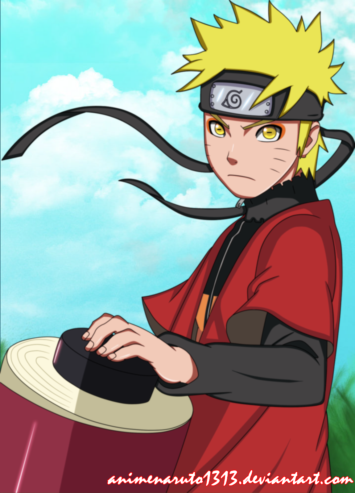 Naruto Uzumaki # (Modo Sabio) transparent background PNG clipart