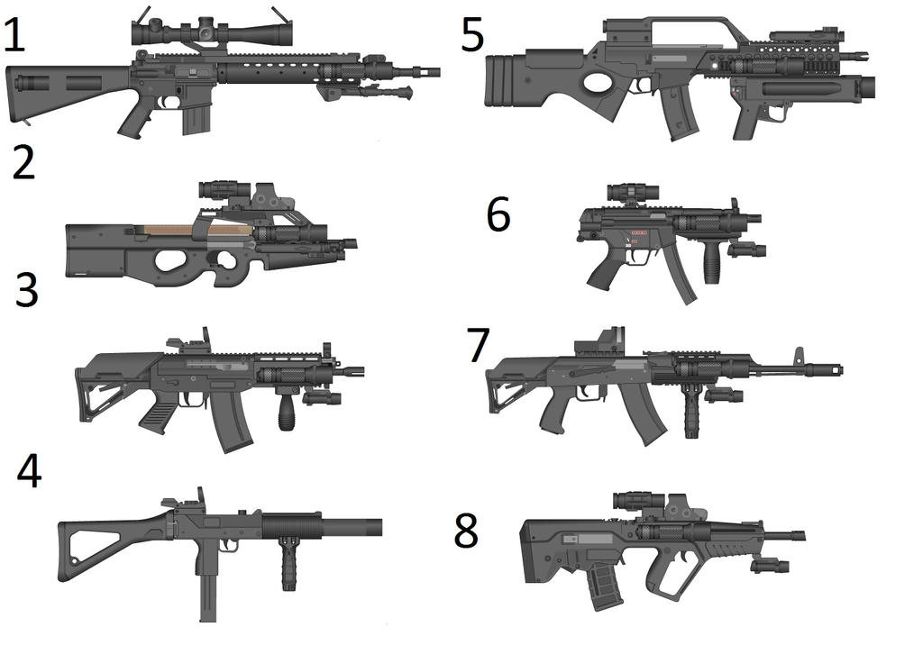 Character Guns by TheMilitaryPolice on DeviantArt