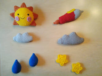 Sun and Rocket Mobiles