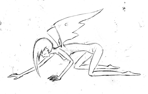 Angel dying