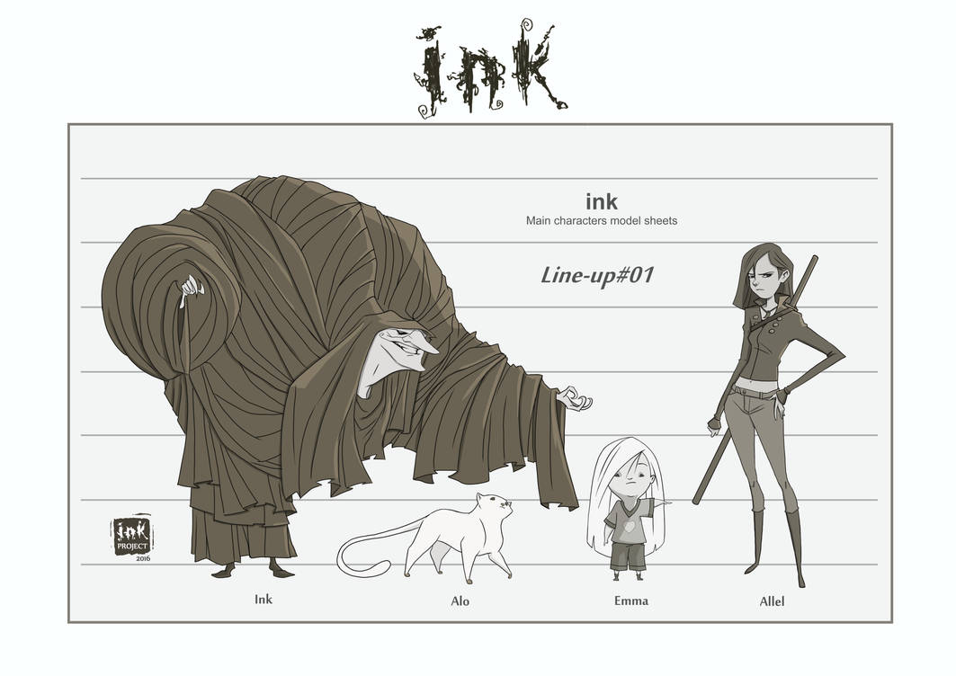 Project ink Character Model Sheet 1 by PhilCarpenter on DeviantArt