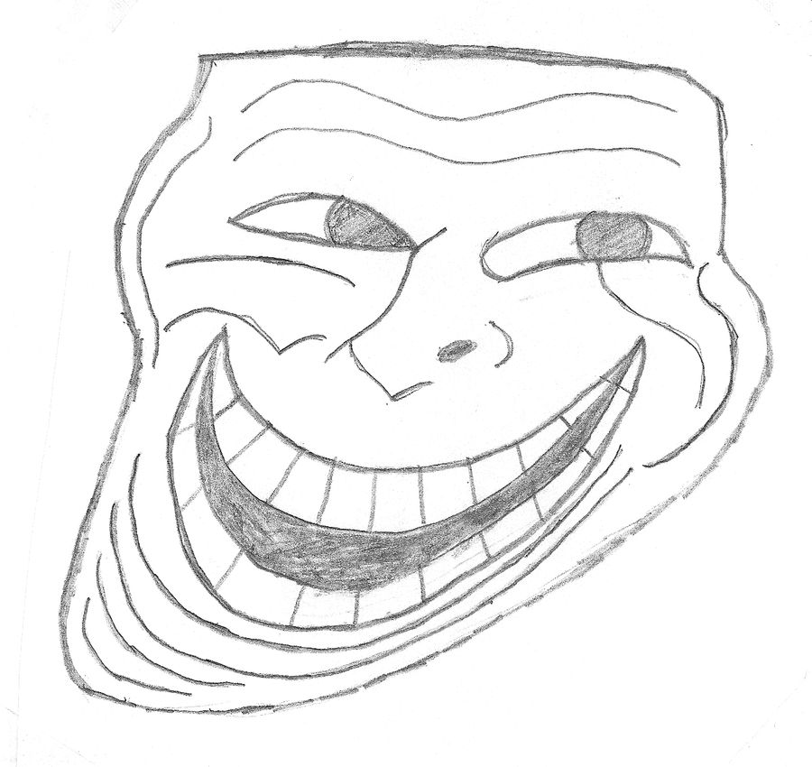 Trollface First Design Trollface in Pencil by Neocasko on DeviantArt