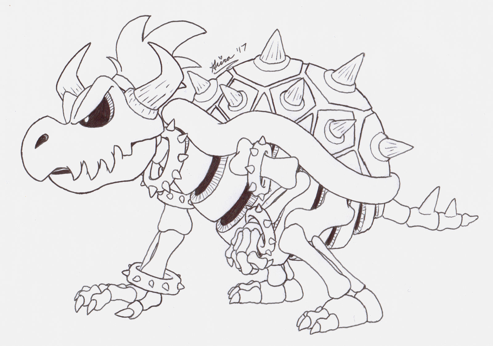 Skelemonth Day 17- Dry Bowser