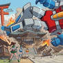 Starscream Slips On wreckage And falls.