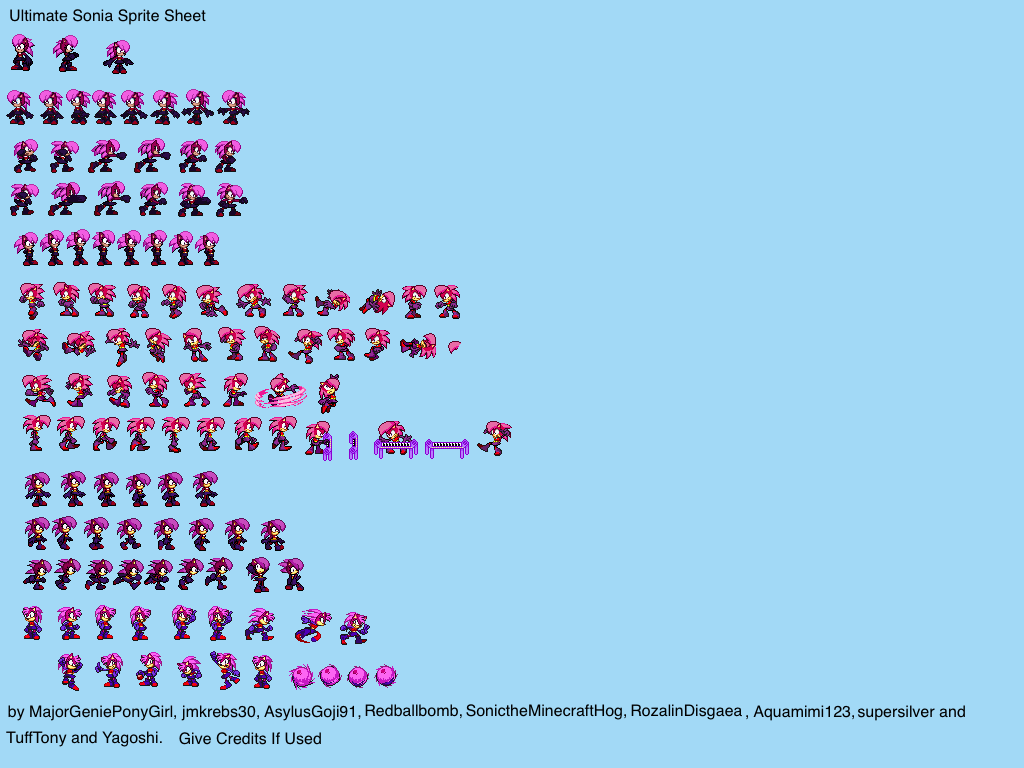 Ultimate Sonic Battle/Advance Sprite Sheet by Blitz215theSpriter on  DeviantArt