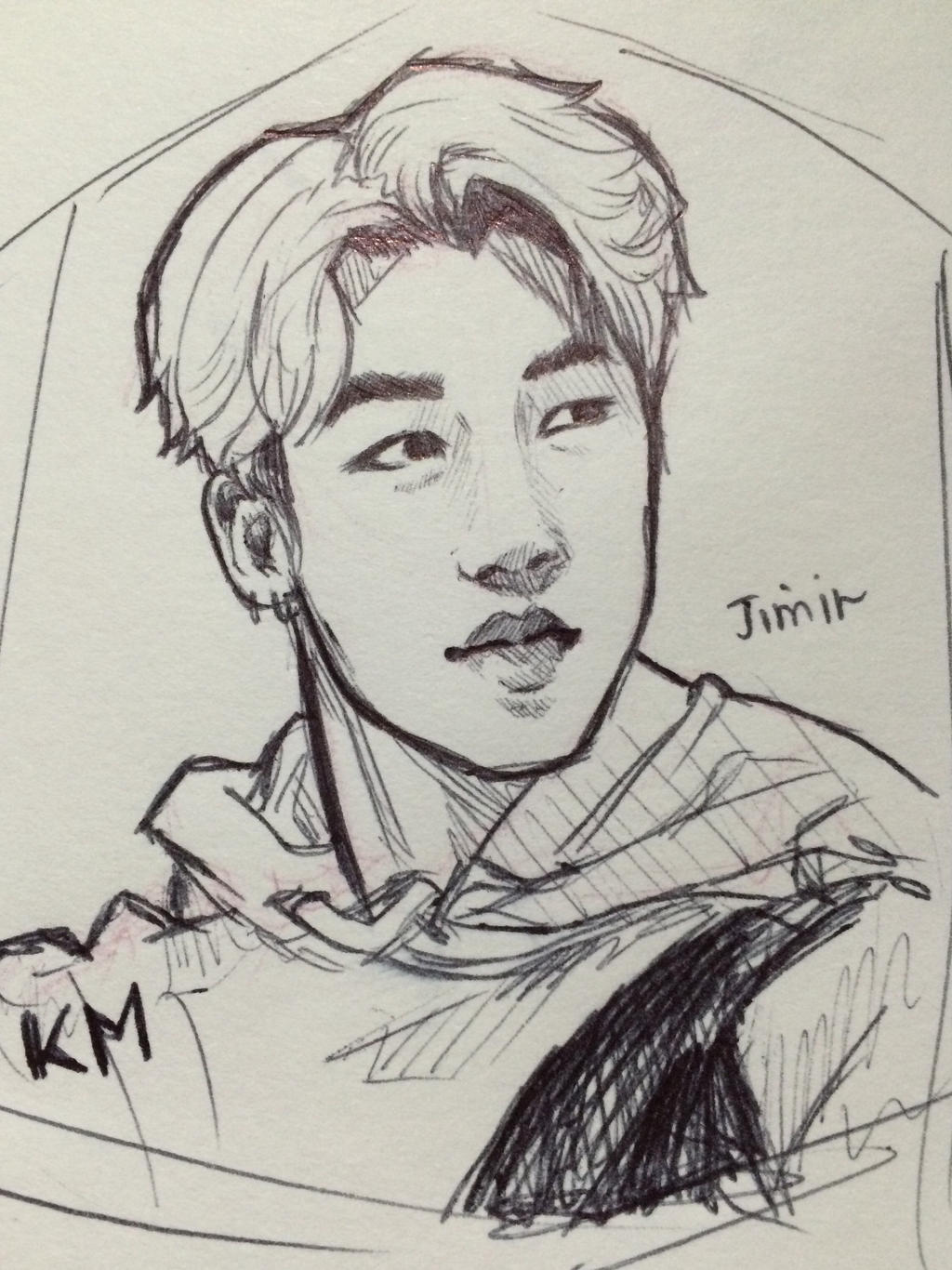 Jimin sketch || BTS by TypicalArtGirl on DeviantArt