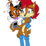 Sally Acorn and Nicole colored