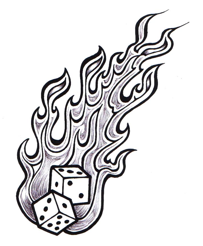 Flaming Dice by ppunker on DeviantArt