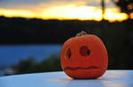 Pumpkin Sunset by clacoursiere