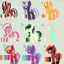 poney adoptables set 1 1/9 ~OPEN~ REDUCED PRICES !