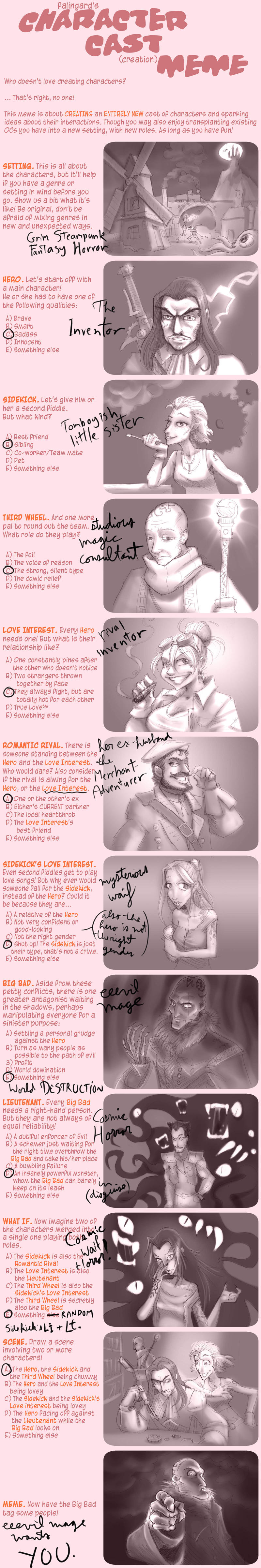 Character Cast Meme - filled by falingard