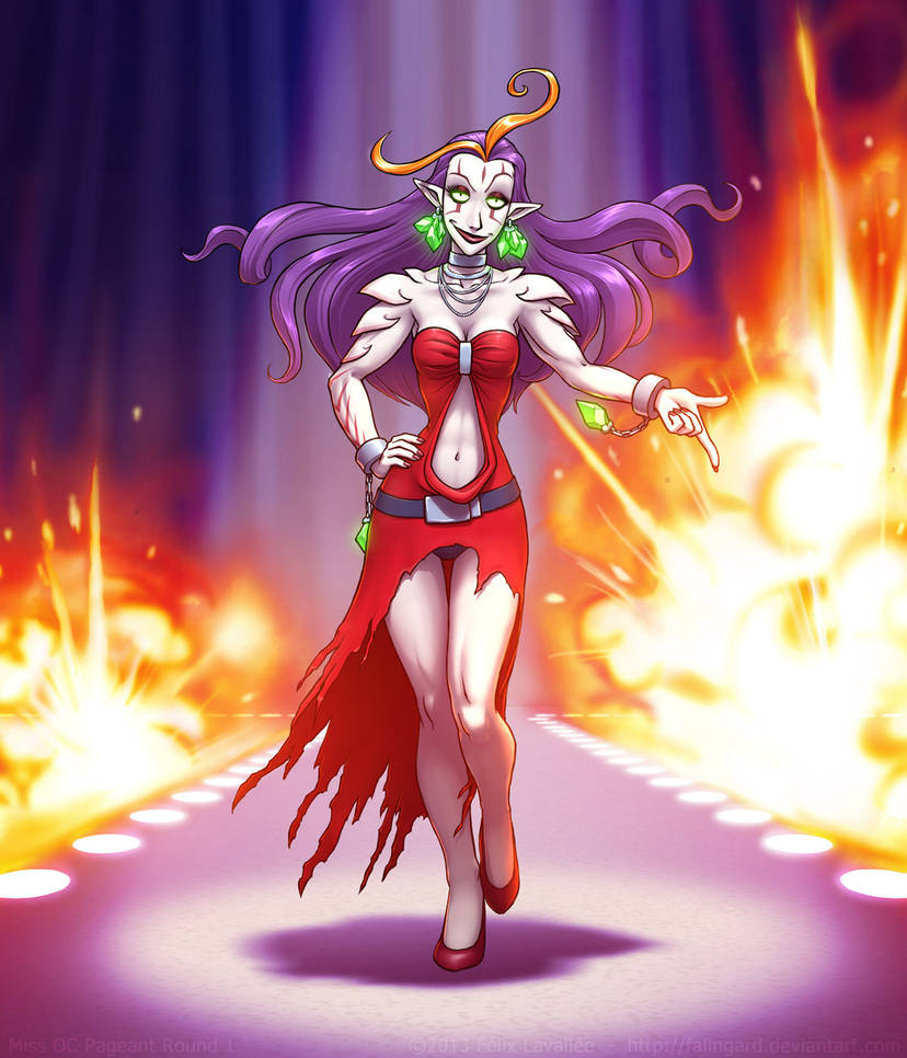 Miss OC Pageant Round 1 - Zintiel by falingard