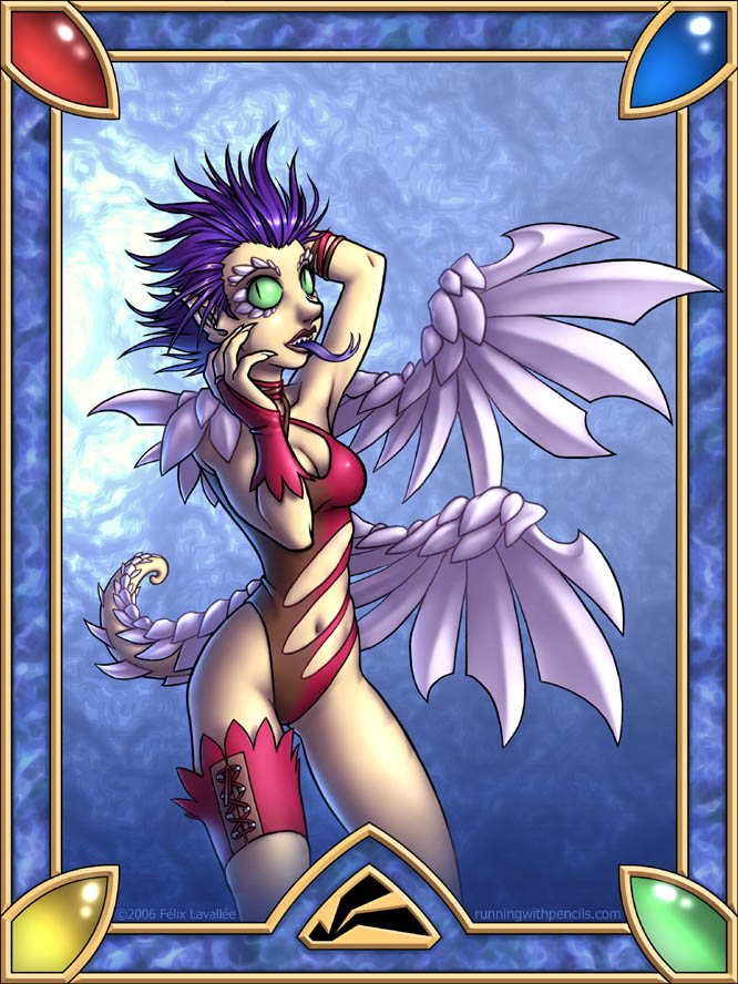 Sinful dragon-girl by falingard