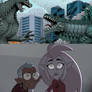 Eda and Raine Witness Godzilla Battling Zilla