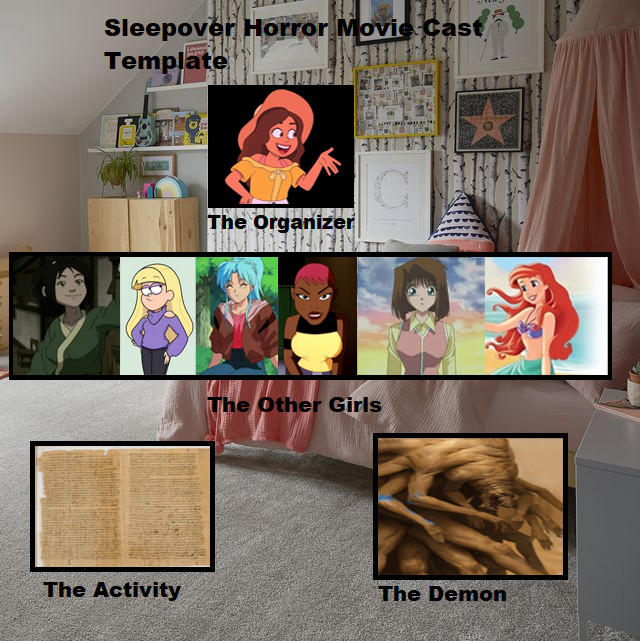Tickle Horror Rack Tickle Monster/Sleepover Horror Movie Cast by Leviarex on DeviantArt