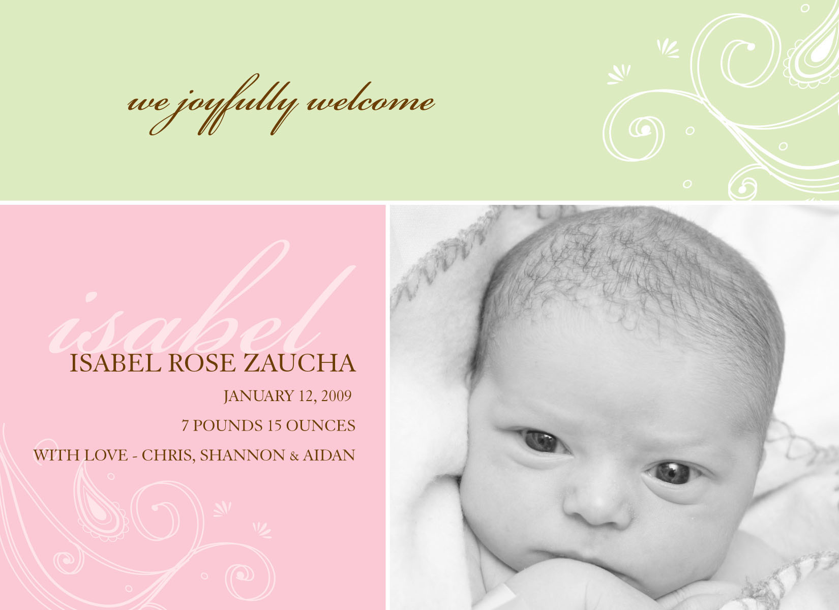 Birth Announcement