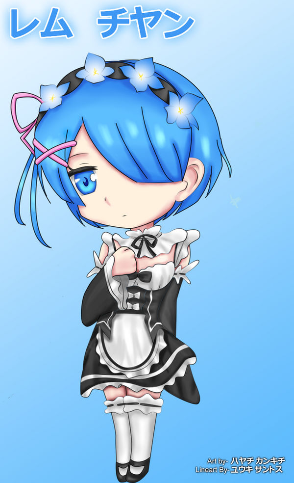 Chibi Vector Rem Rem Chan Chibi by HrishitChouhan on DeviantArt